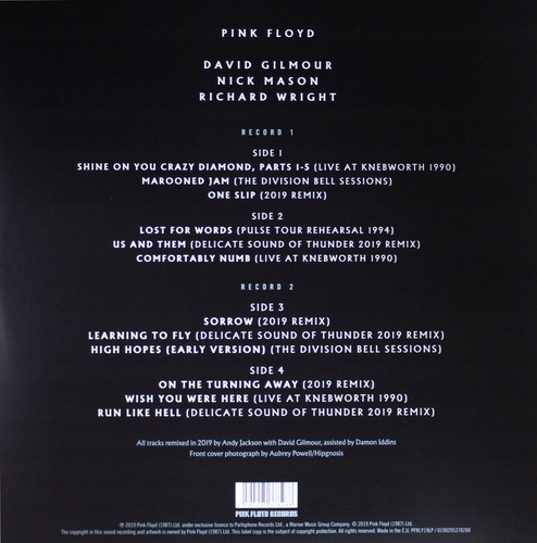Pink Floyd The Later Years 1987-2019: Highlights (2 LP)