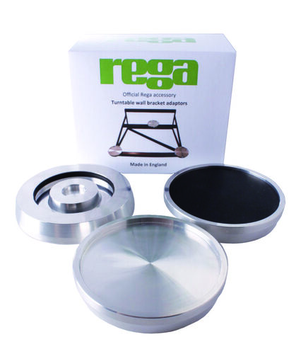 Rega Turntable Wall Bracket Adaptors Silver