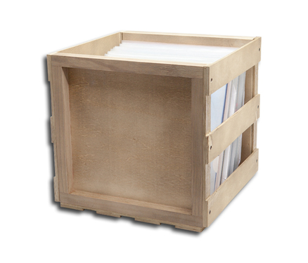 OnlyVinyl Vinyl Records Wooden Box Stackable