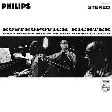 Mstislav Rostropovich Ludwig Van Beethoven Sonatas For Piano & Cello Nos.1-5 (2 LP)