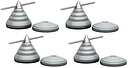 Perfect Sound Cones 30 мм + Discs Silver Set (4+4 pcs.)