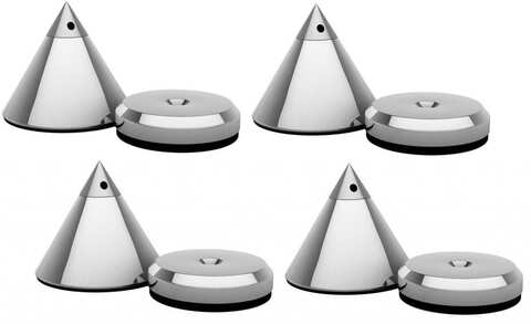 Perfect Sound Cones 36 мм + Discs Silver Set (4+4 pcs.)