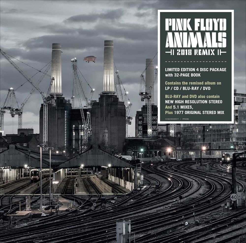Pink Floyd Animals 2018 Remix Deluxe Edition (LP, CD, DVD Audio Disc & Blu-Ray Audio Disc)