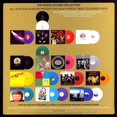 Queen Studio Collection Coloured Vinyl Box Set (18 LP)