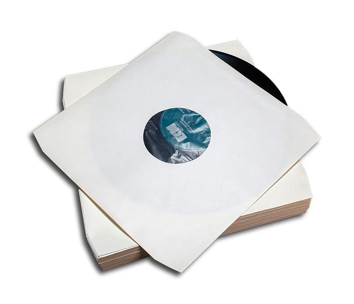 OnlyVinyl Inner Record Sleeves Corner Cut White Set (100 pcs.)