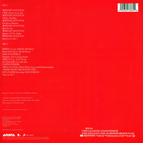 OST The Bodyguard Coloured Vinyl