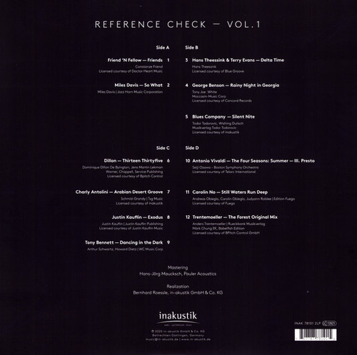 Various Artists Canton Reference Check Vol.1 45 RPM (2 LP)