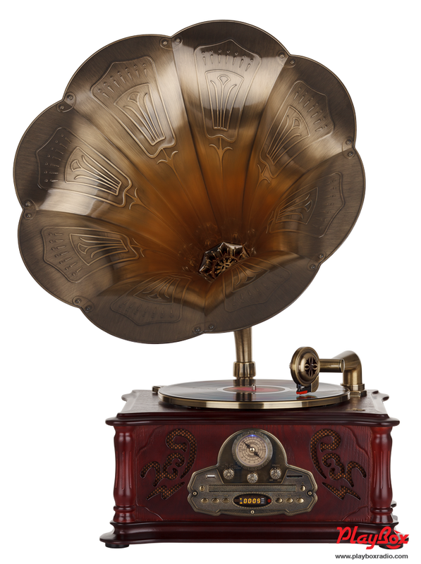 Playbox Gramophone-IV Cherry