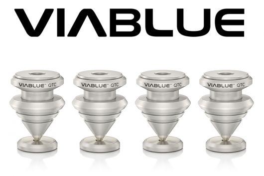 Viablue QTC XL Spikes + Discs Silver Set (4+4 pcs.)