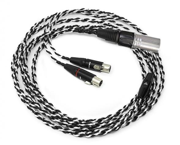 Audeze Black-Silver Headphone Cable, 4pin Balanced XLR