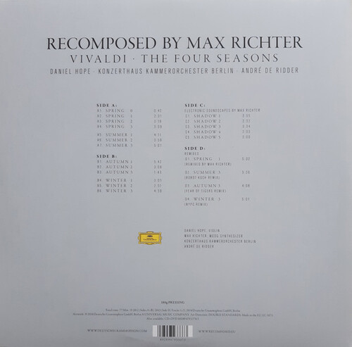 Max Richter Vivaldi The Four Seasons Recomposed by Max Richter (2 LP)
