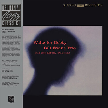 Bill Evans Trio Waltz for Debby (Original Jazz Classics Series)