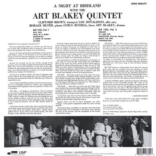 Art Blakey Quintet A Night at Birdland Vol.1