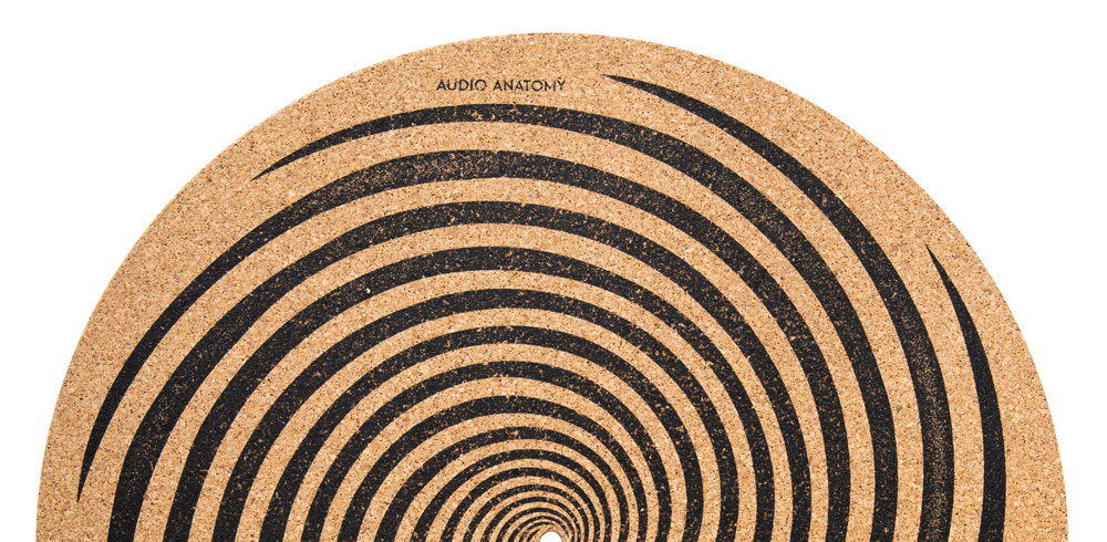 Audio Anatomy Cork Spiral Design Slipmat 3,0 мм