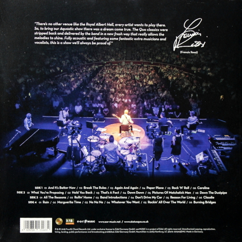 Status Quo Down Down & Dignified at The Royal Albert Hall (2 LP)