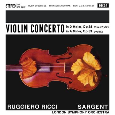 Ruggiero Ricci, Sargent & London Symphony Orchestra Tchaikovsky & Dvorak Violin Concertos (2 LP)