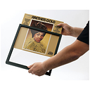 Dynavox Vinyl Record Cover Removable Frame Wood Decor Black