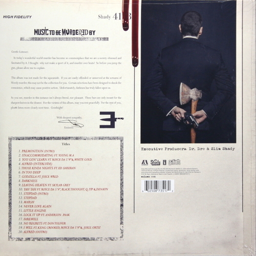 Eminem Music To Be Murdered By (Black Ice Vinyl) (2 LP)