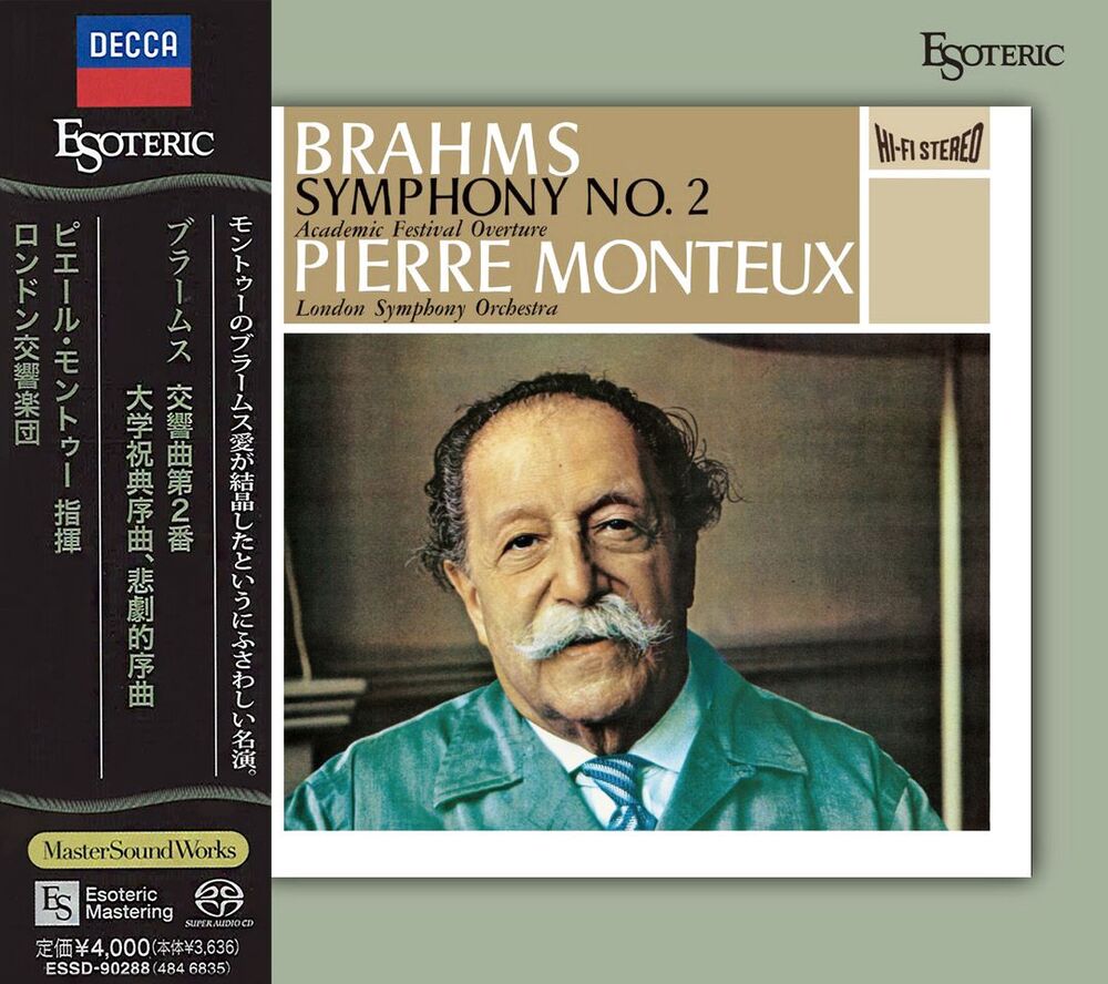 Pierre Monteux & London Symphony Orchestra Brahms: Symphony No.2 - Overtures Hybrid Stereo SACD