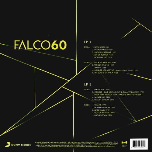 Falco Falco 60 (2 LP) Coloured Yellow Vinyl