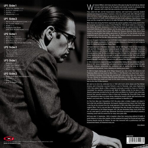 Bill Evans Platinum Jazz Coloured Silver Vinyl (3 LP)