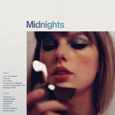 Taylor Swift Midnights Coloured Moonstone Blue Vinyl