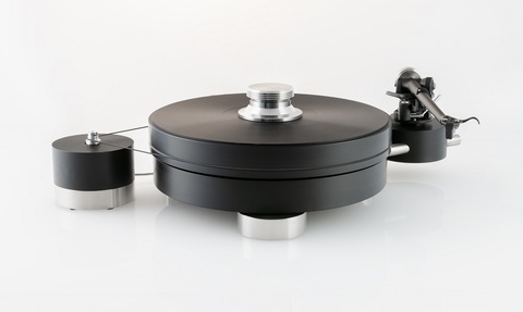 Transrotor MAX Nero Black with Base For 9" Tonearm