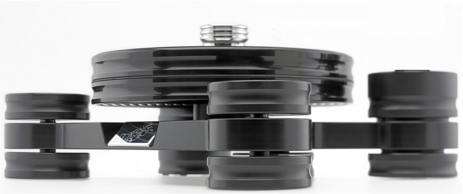 Transrotor Dark Star Black with Base For 9" Tonearm