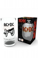 Glass Pint Ac/Dc Rock