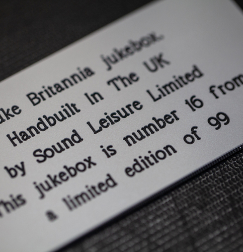 Sound Leisure Jukebox Vinyl Britannia