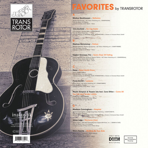 Various Artists Favorites by Transrotor 45RPM (2 LP)