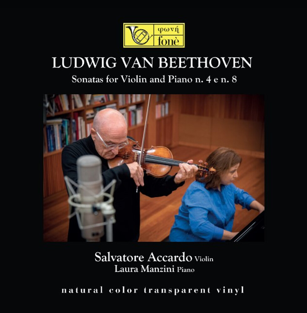 Salvatore Accardo & Laura Manzini Beethoven Sonatas for Violin and Piano No 4 & No 8 Transparent Vinyl