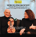 Salvatore Accardo & Maria Grazia Bellocchio Prokofiev 5 Melodies for Violin and Piano Sonata No 2 Transparent Vinyl