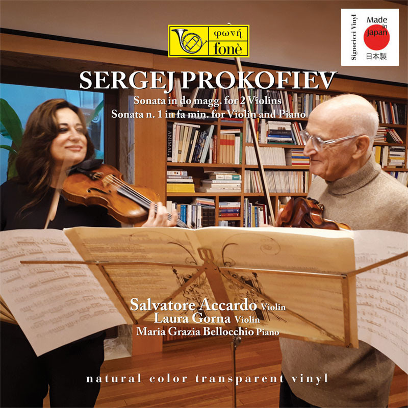 Salvatore Accardo, Laura Gorna & Maria Grazia Bellocchio Prokofiev Sonate for Violin and Piano Op.56 and Op.80 Transparent Vinyl