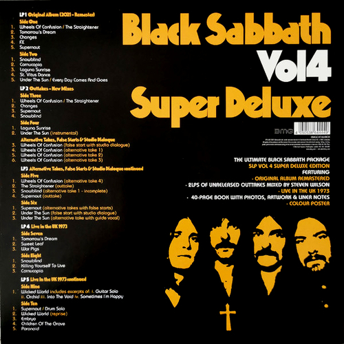 Black Sabbath Vol.4 Super Deluxe Box Set (5 LP)