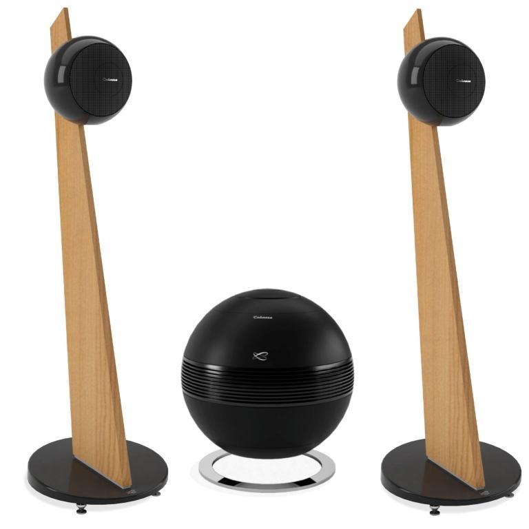 Cabasse PEARL SUB BLACK & 2x BALTIC ON STAND LIGHT OAK / BLACK