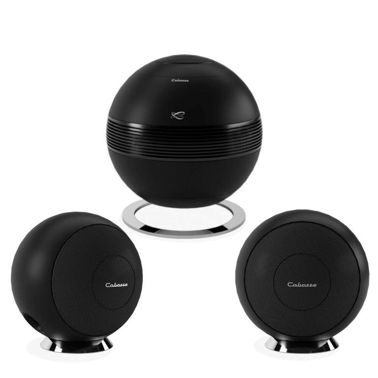 Cabasse PEARL SUB BLACK & 2x BALTIC ON BASE BLACK