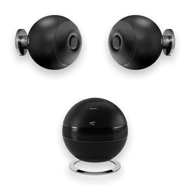 Cabasse PEARL SUB BLACK & 2x RIGA 2 ON WALL BLACK