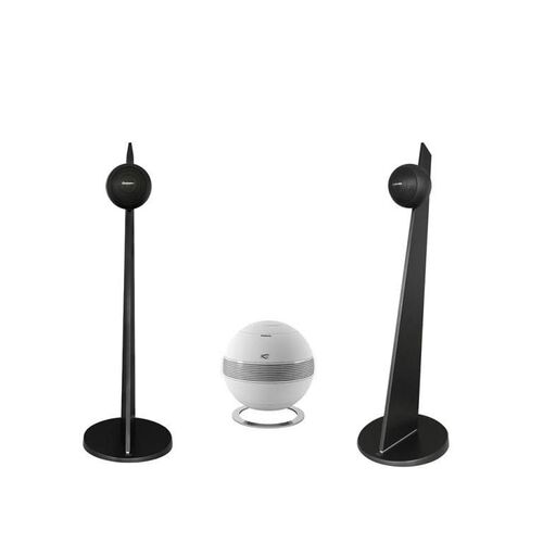 Cabasse PEARL SUB WHITE & 2x IO³ ON STAND BLACK / BLACK