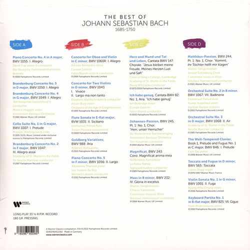 Various Artists The Best Of Bach (2 LP)