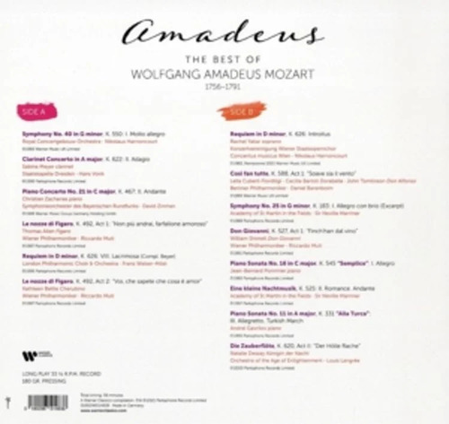 Various Artists Amadeus The Best Of Mozart