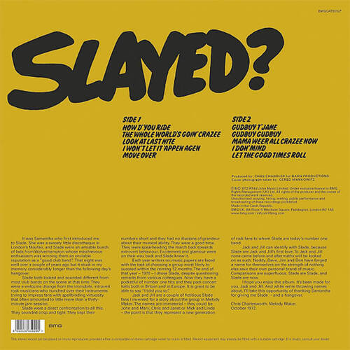 Slade Slayed? (Coloured Yellow & Black Splatter Vinyl)