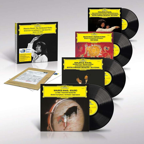 Seiji Ozawa & Boston Symphony Orchestra Maurice Ravel The Orchestral Works (The Original Source Series) Box Set (4 LP)