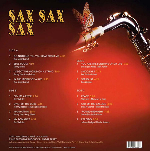 Various Artists Sax Sax Sax Vol.1 (2 LP)