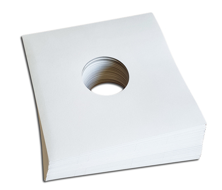 OnlyVinyl Outer Record Sleeves Cardboard Center Hole White 10" Set (25 pcs.)