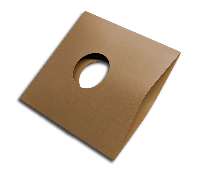 OnlyVinyl Outer Record Sleeves Cardboard Center Hole Brown 10"