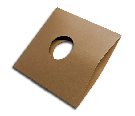 OnlyVinyl Outer Record Sleeves Cardboard Center Hole Brown 10"