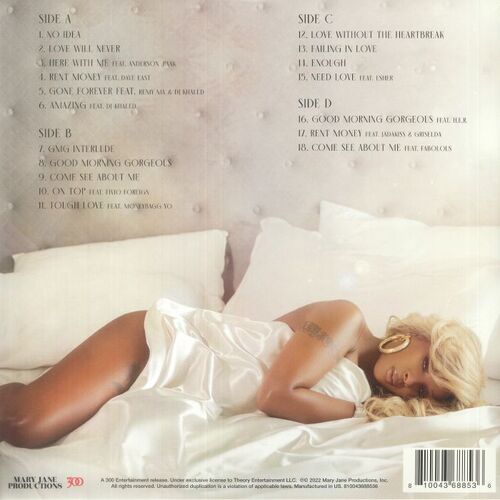Mary J. Blige Good Morning Gorgeous Deluxe Clear Vinyl (2 LP)