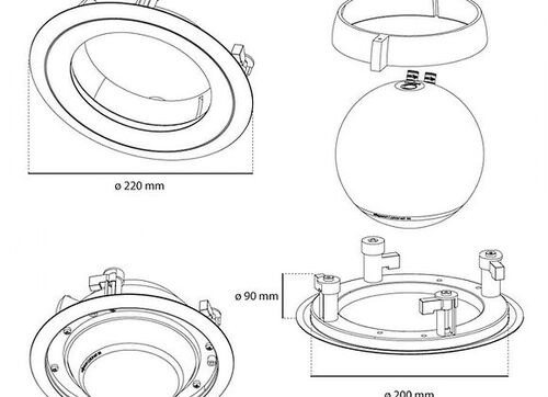 Elipson Ceiling Mount Planet M