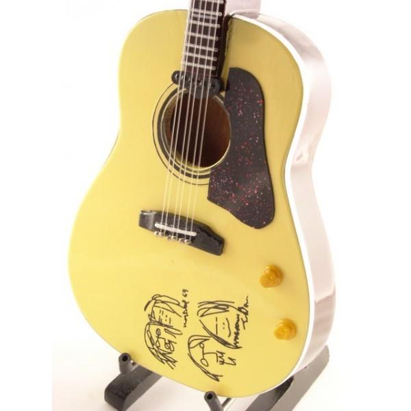 Mini Guitar Replica The Beatles John Lennon Acoustic Peace